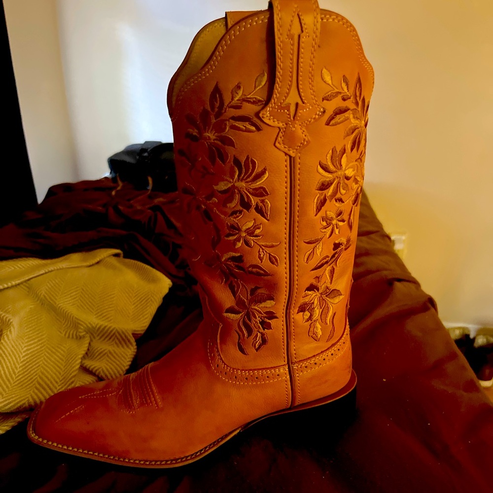 Gently used twisted ex Tan women’s western cowboy boots flash sale get them now